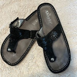 Alegria sandal with jewel detail, size 38